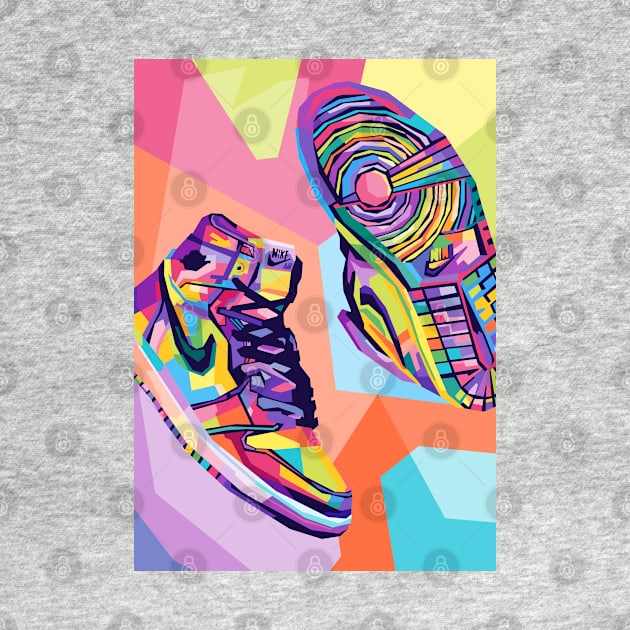 Design sneakers Pop Art by Zet Art